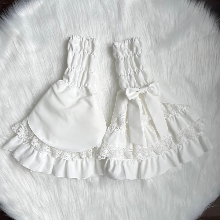 Mengfuzi~Doll Heart~Gorgeous Lolita Dress Vintage OP Cape Set S White sleeves 