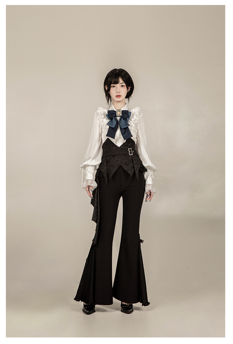 With PUJI~Hunter of Gold~Ouji Lolita Shorts/Pants Outfit Twins Set