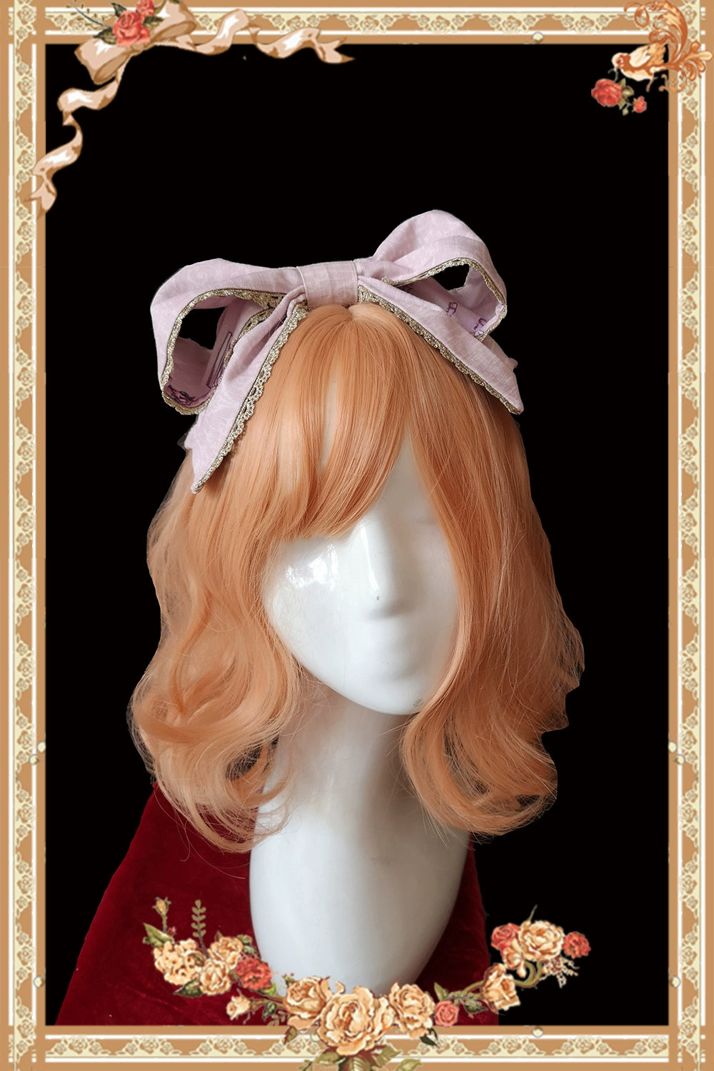 Infanta~Sweet Lolita Accessories Bonnet KC Socks Beret Cinderella Cat Pink KC  