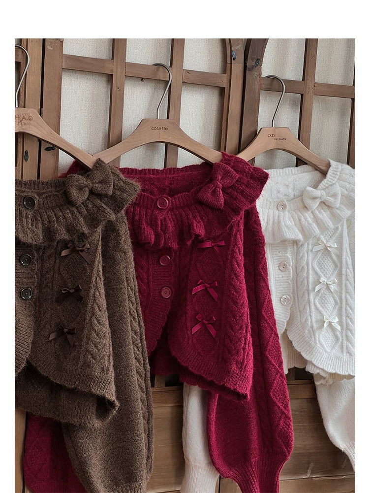 Napoleon Pastry - Sweet Lolita Cardigan, Detachable Bows 44423:807531