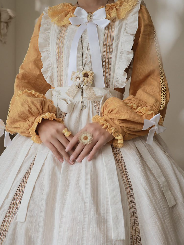 Polyhymnia - Tasha's Garden - White Classical Lolita Dress Apron