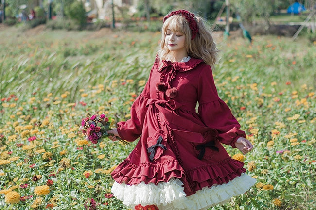 Dawn and Morning~Winter Lolita Coat Lovely Lolita Wool Coat Dress   