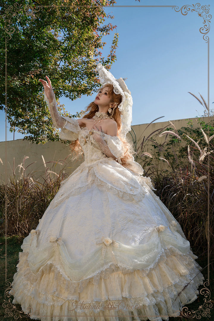 Hinana Queena~With Belle~Bridal Wedding Lolita OP Dress Available for Custom Size 41978:721560