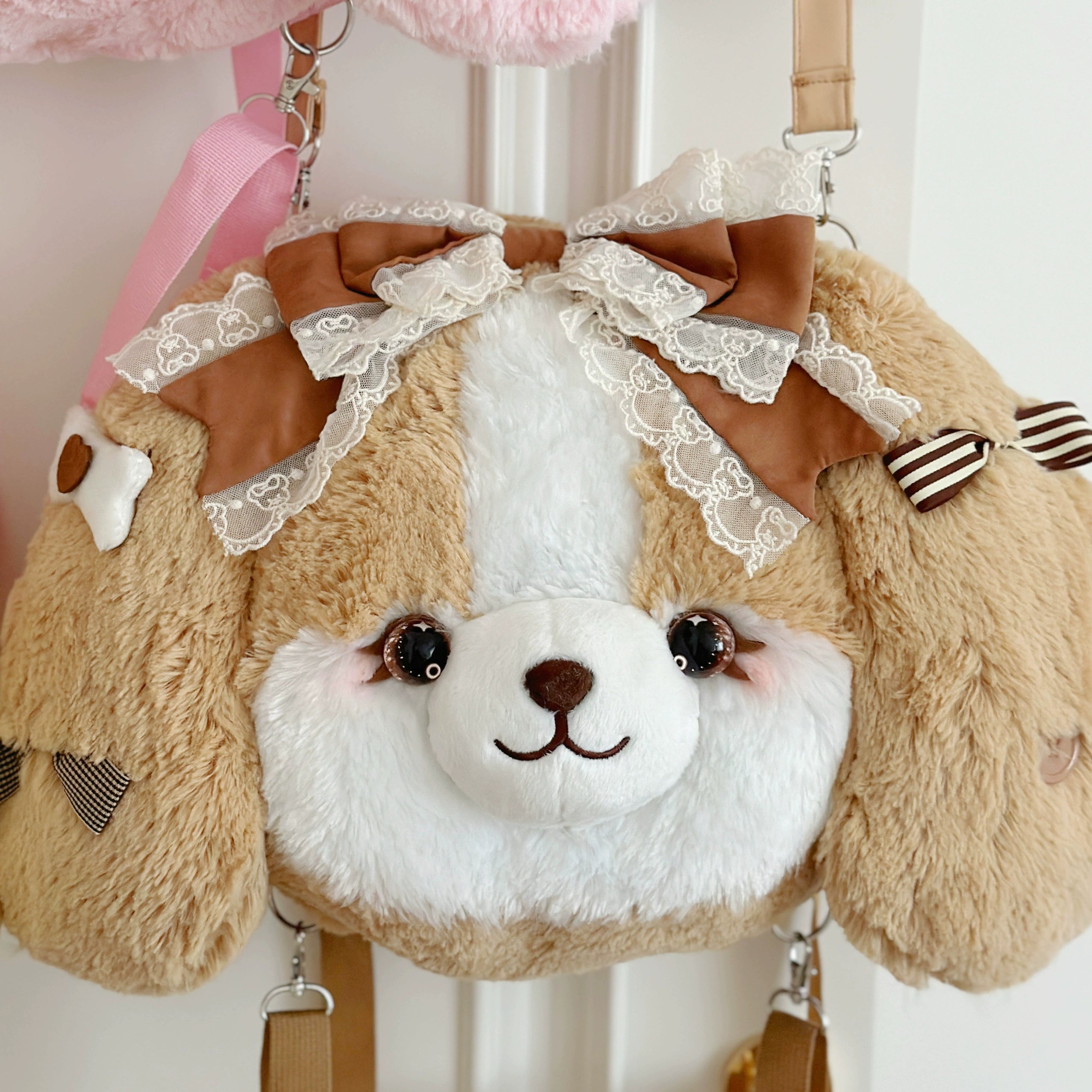 Mango Dango - Pakcoco - Kawaii Lolita Bag, Plush Backpack Caramel