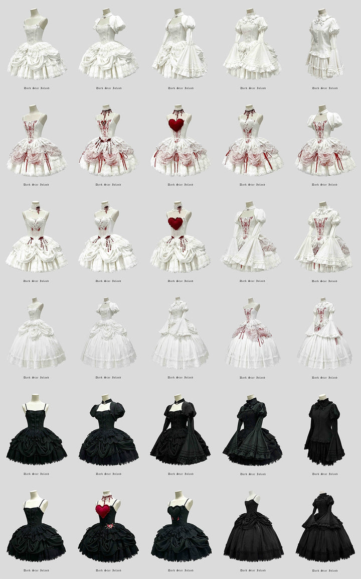 Dark Star Island~Moonlight Sanctum~Gothic Lolita Dresses Suit JSK SK Shirt   