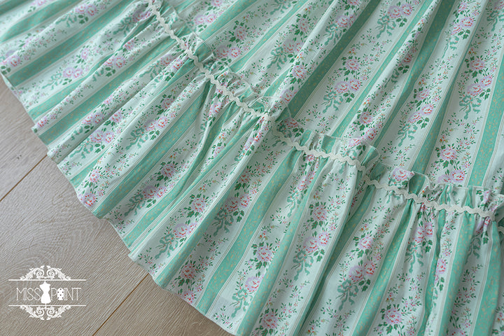 (Buyforme)Miss Point~Happy Summer Elegant Lolita Floral Jumper Skirt   