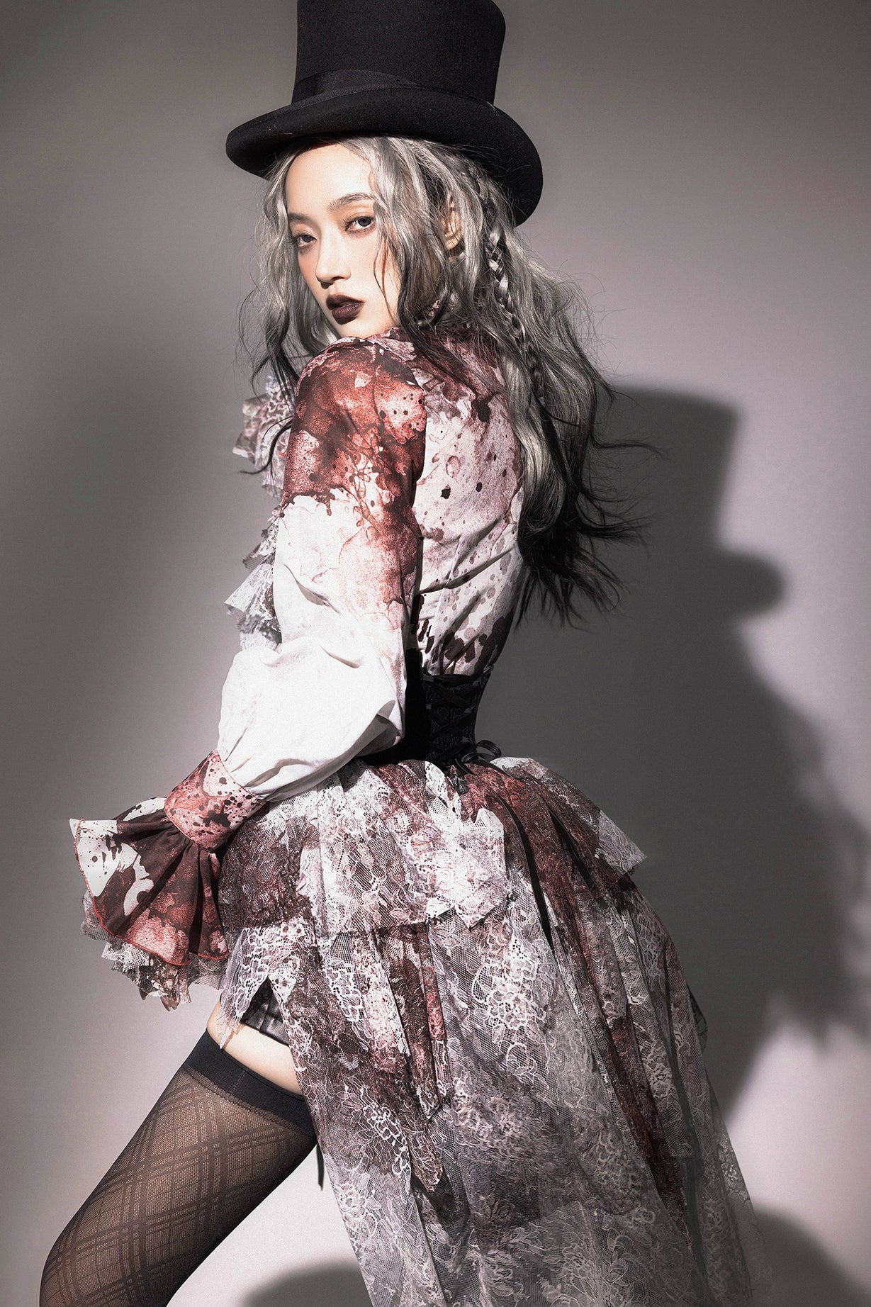 Lilith House - Horror Park - Gothic Lolita Irregular Hem Corset