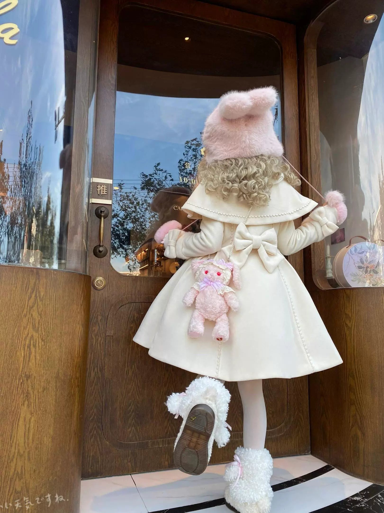 Sakurahime - Sweet Cookie - Sweet Lolita Coat Detachable Cape Pastel Outwear
