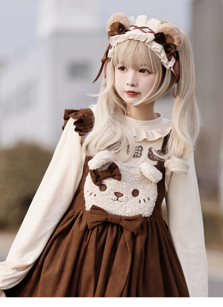 (BFM)Besozealous~Handmade Lolita KC Animal Ear Coffee Hairband   