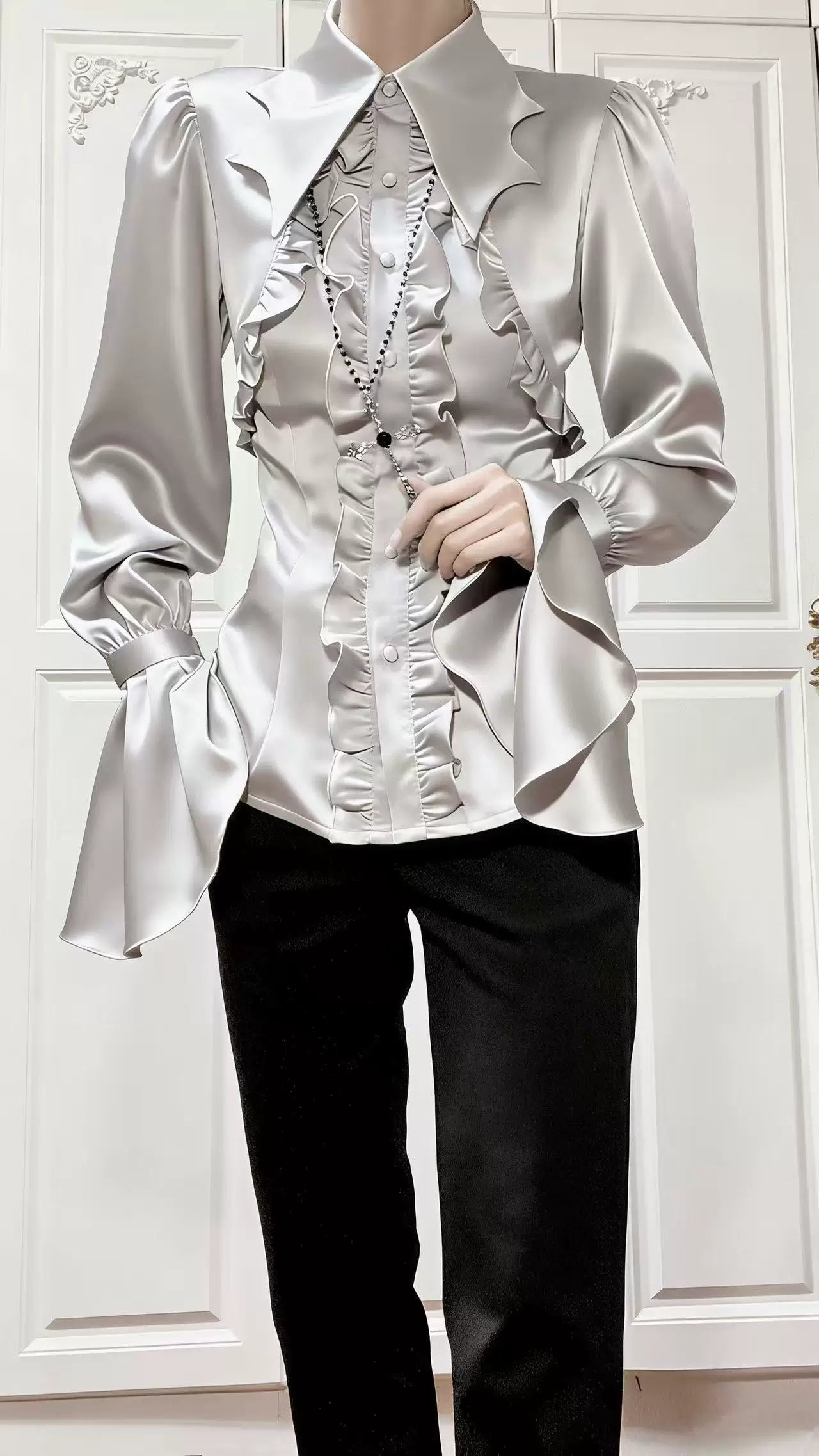 Vampire Knight - Gothic Lolita Shirt, Batwing Collar 44450:808811