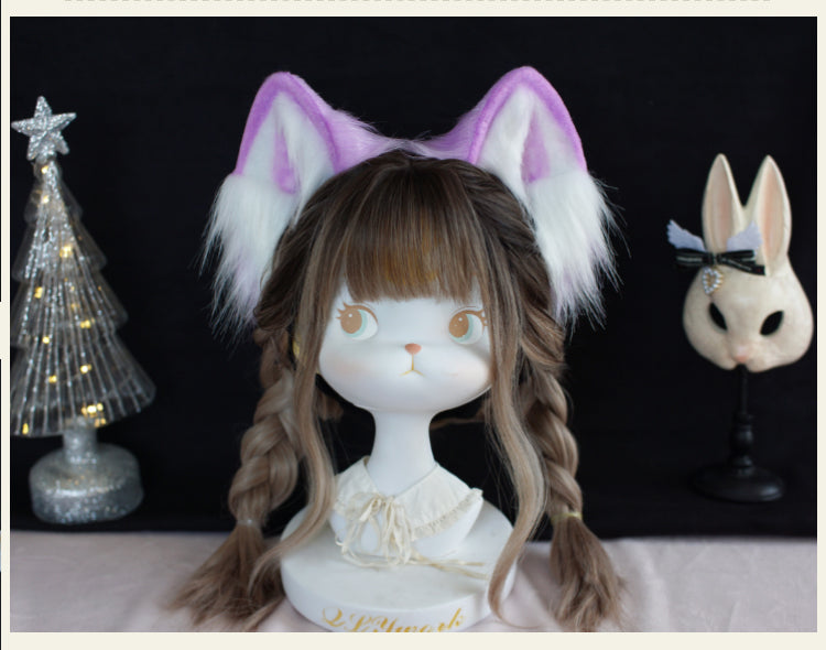 Meow Three Times~Sweet Lolita Accessory Cat Ear Headband   