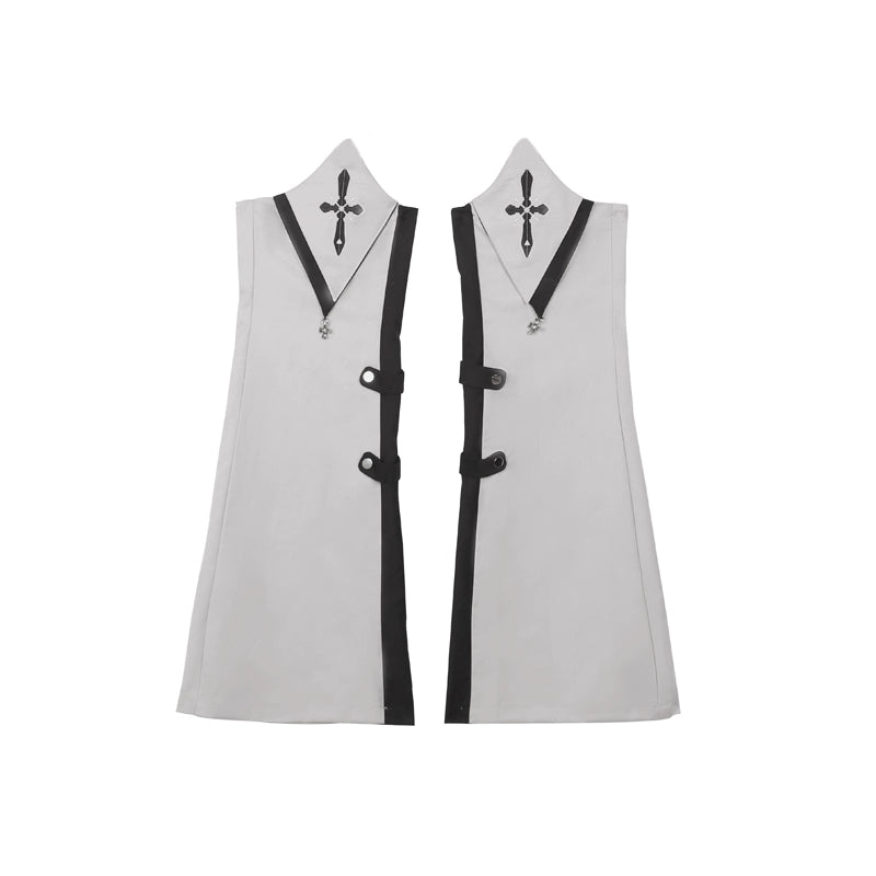 Letters from Unknown Star - Sky Core Record - Ouji Lolita Shorts Suits Short Sleeve Dress Set S Leg sleeve only
