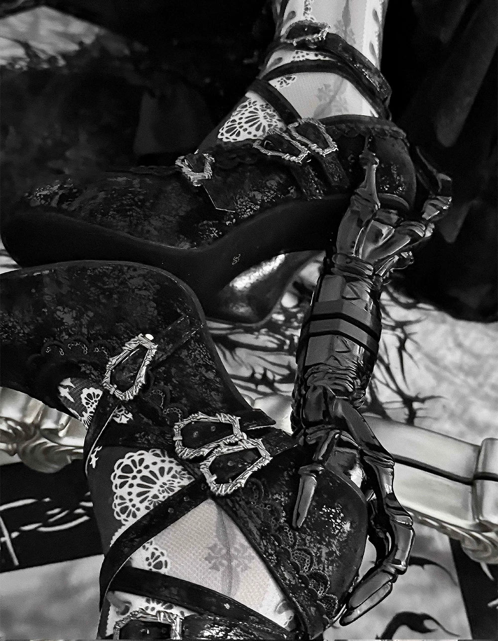 Tome of Holy Remains - Gothic Lolita Novelty Heel Shoes 45620:856259