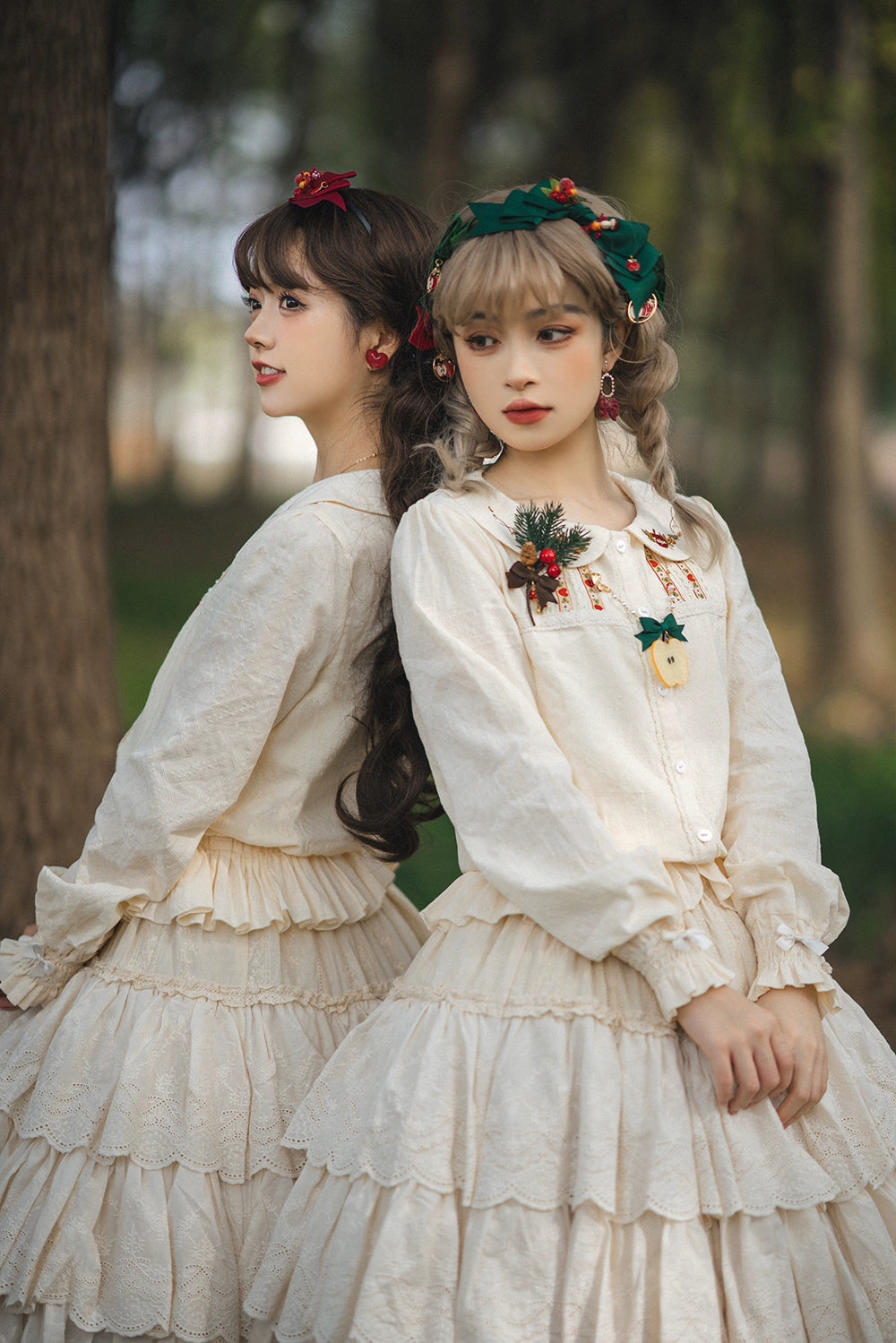 Miss Point - Customized Lolita Skirt Embroidery Lace Cotton Lolita Skirt