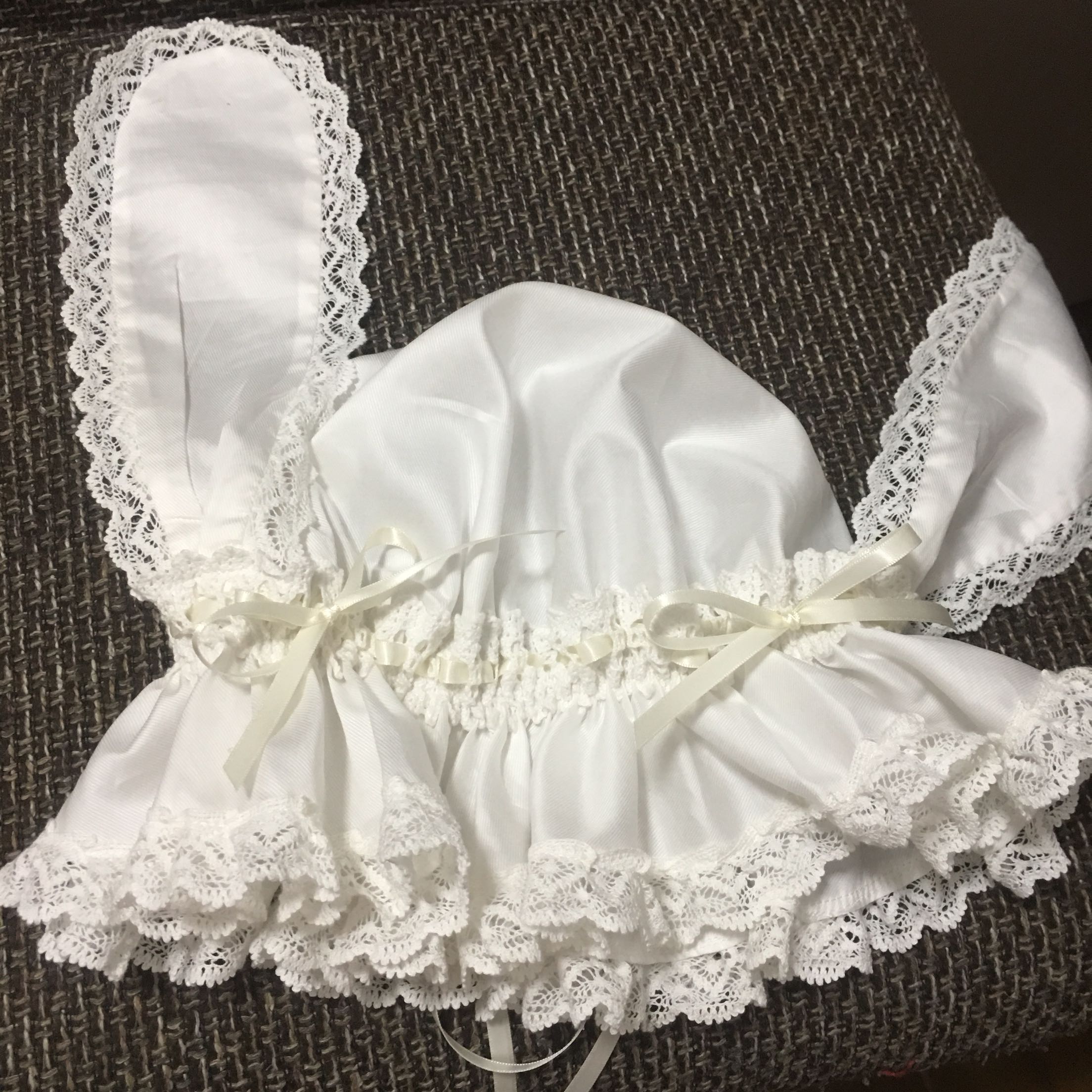 RococoHeroin - Handmade Lolita Bunny Hat Multiple Colors In stock red x white