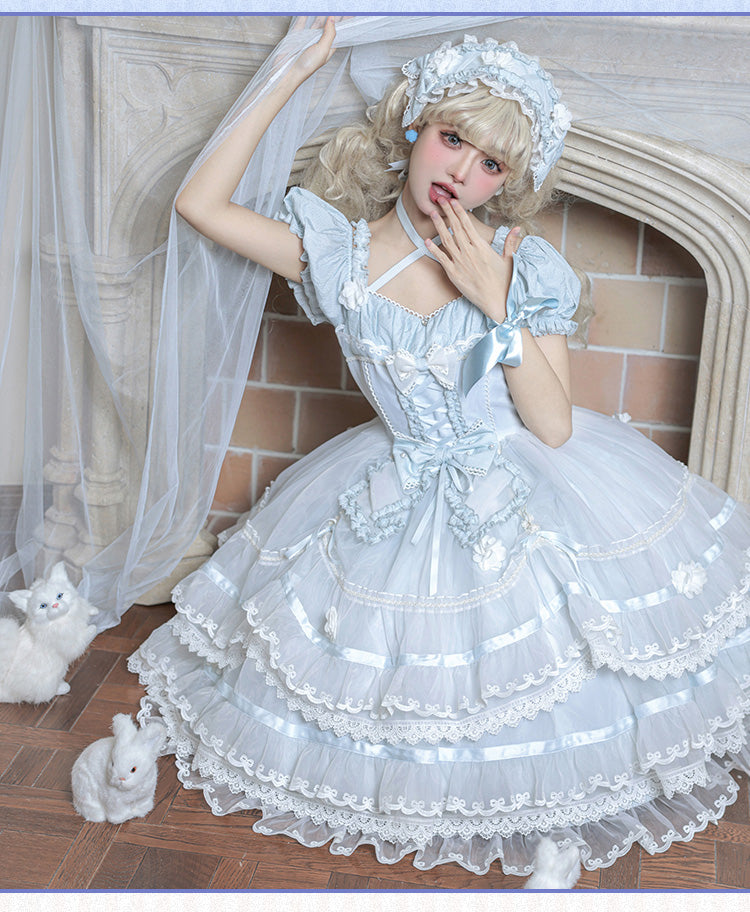 Puppets and Doll~Sweet Lolita OP Dress Multicolor   