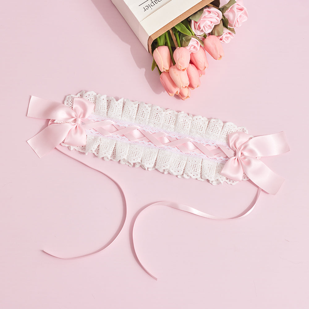 Sugar Time - Kawaii Lolita Cat Ears Design Headband a light pink headband