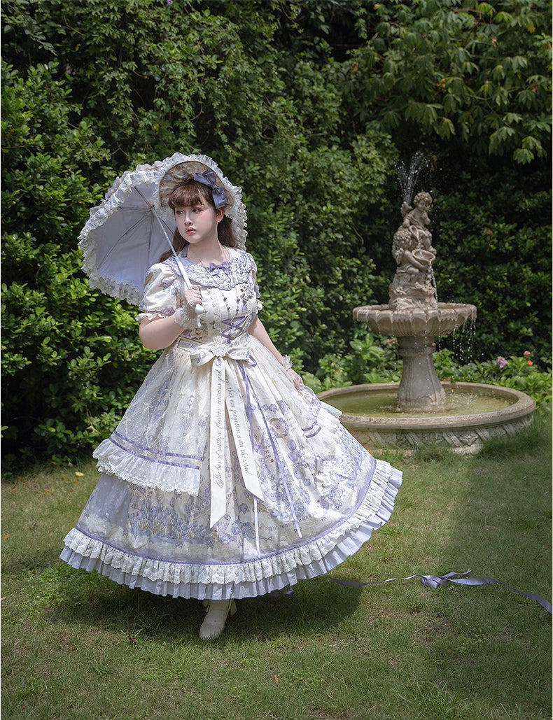 NanShengGe - Purple Memoirs - Plus Size Lolita Classic Dress Suit 43696:783295