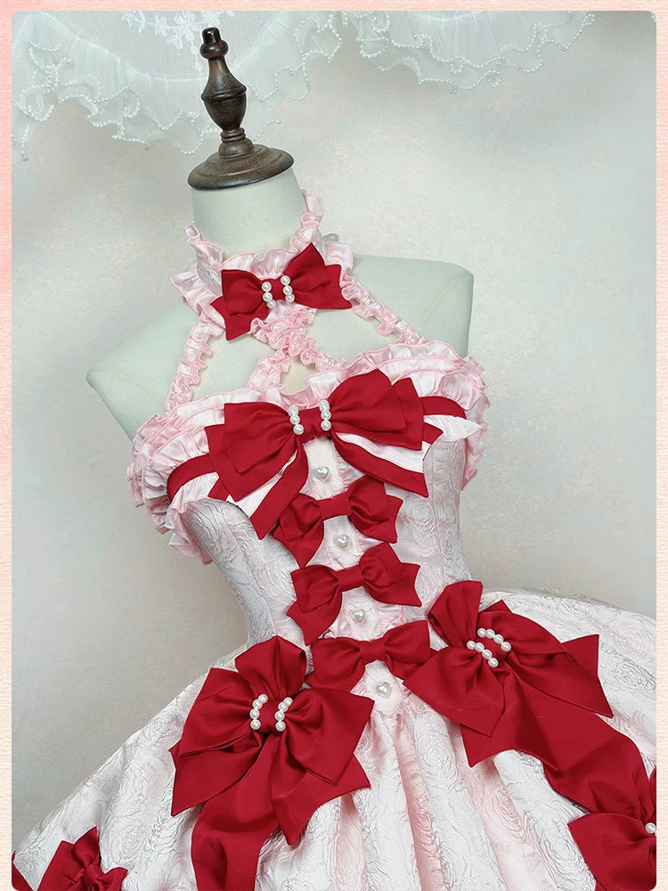 Sweetheart Petal - Sweet Lolita Petal Hem JSK Dress, Halter Neckline 44733:820732