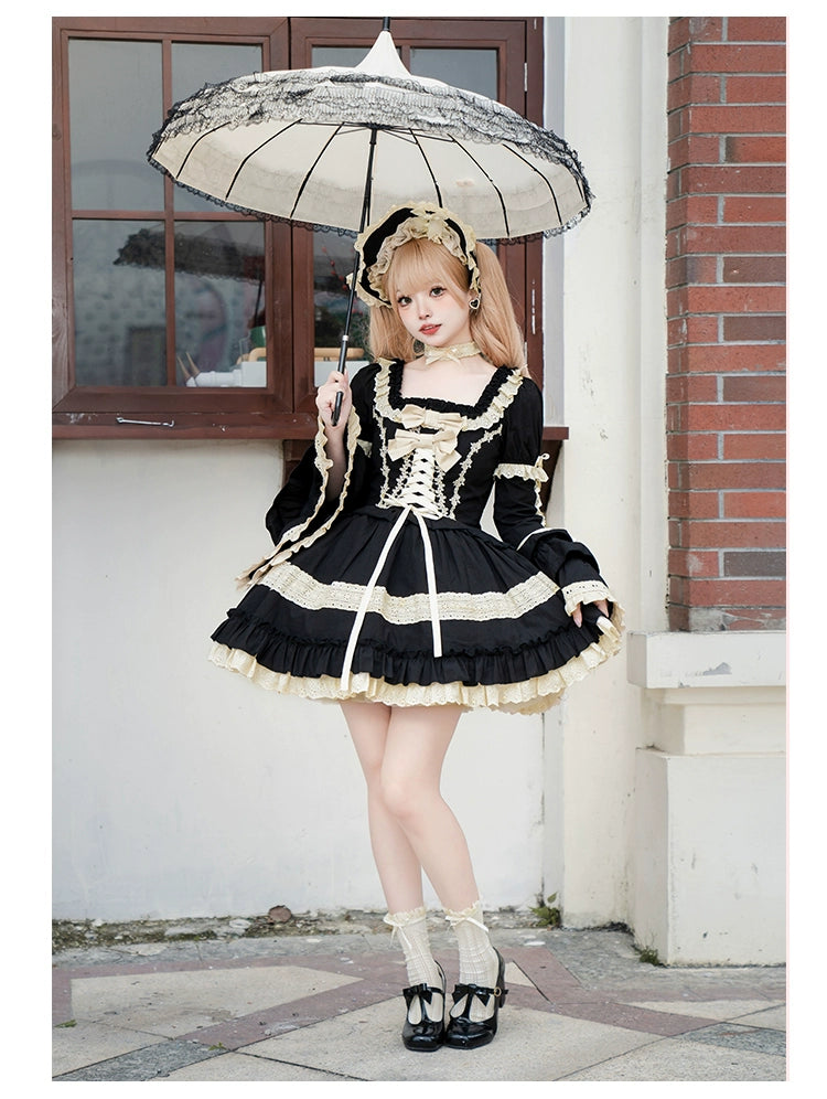 (BFM)With PUJI~Chapter Seven~Spring Cotton Lolita OP Dress Doll-Like Dress   