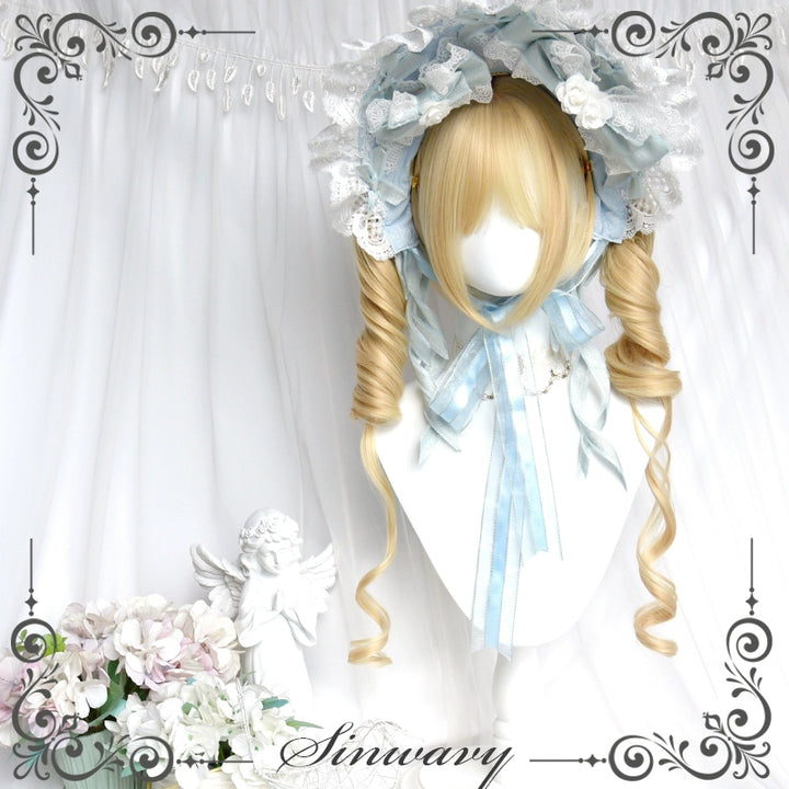 Sinwavy~Kawaii Lolita Wig Blonde Double Ponytail Wig