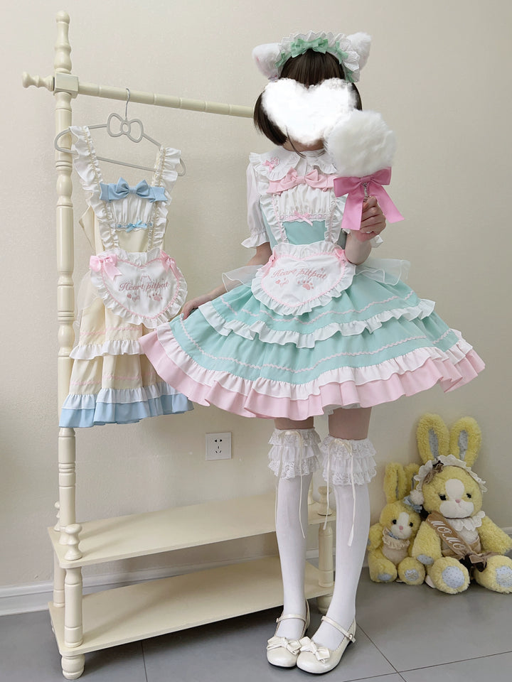 Sugar Girl~Cat Ear Tale~Sweet Lolita Jumper Dress Suspender Dress 38446:595758