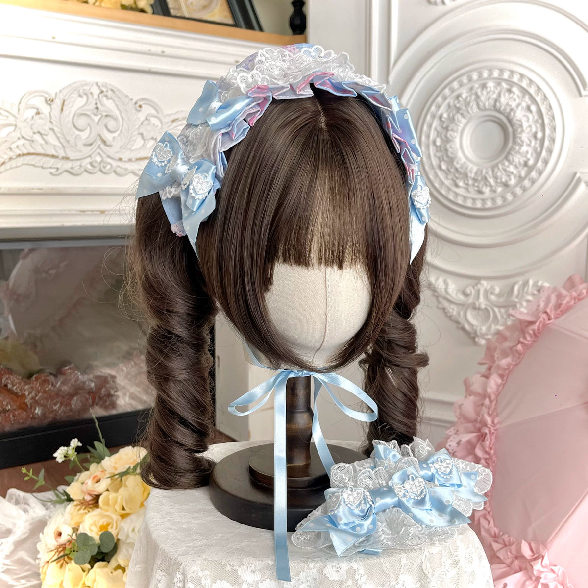 Cotton Lining Old School Lolita JSK Dress, Cosmetic Print 45924:868581