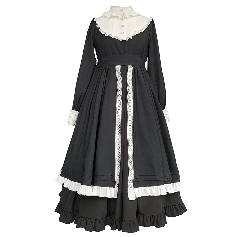 With PUJI~Confession~Nun Lolita OP Dress – 42Lolita