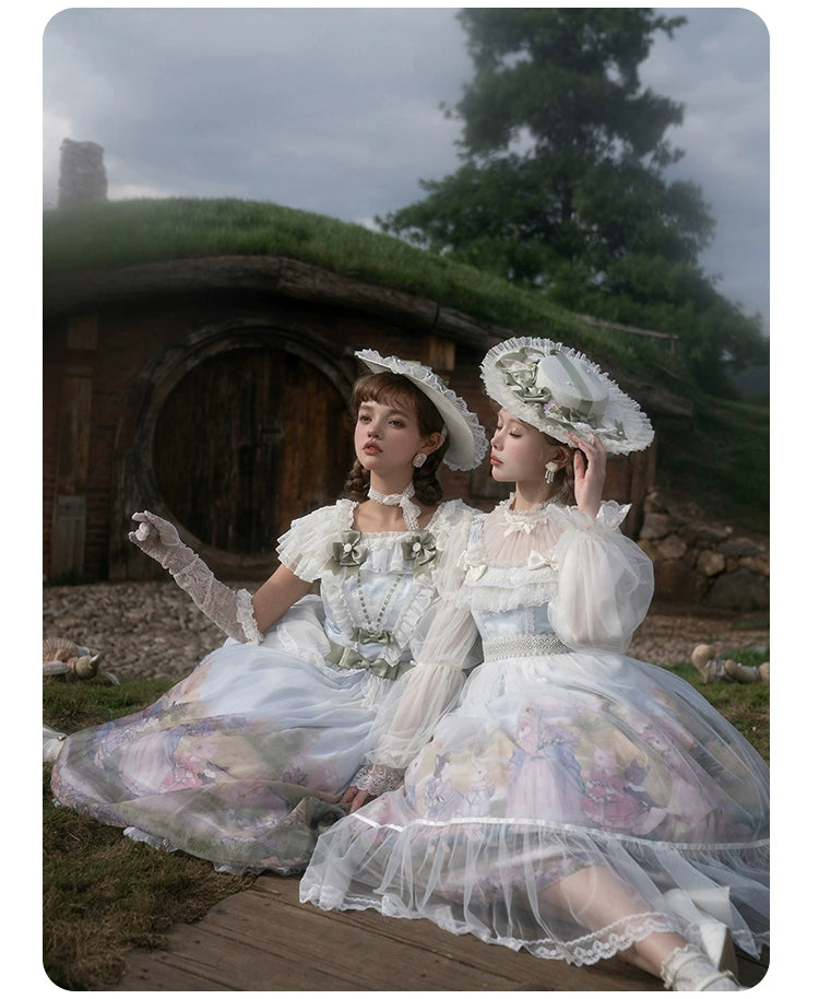 Summer Fairy - IP Collab Sweet Lolita Jumper Dress Flutter Sleeves OP