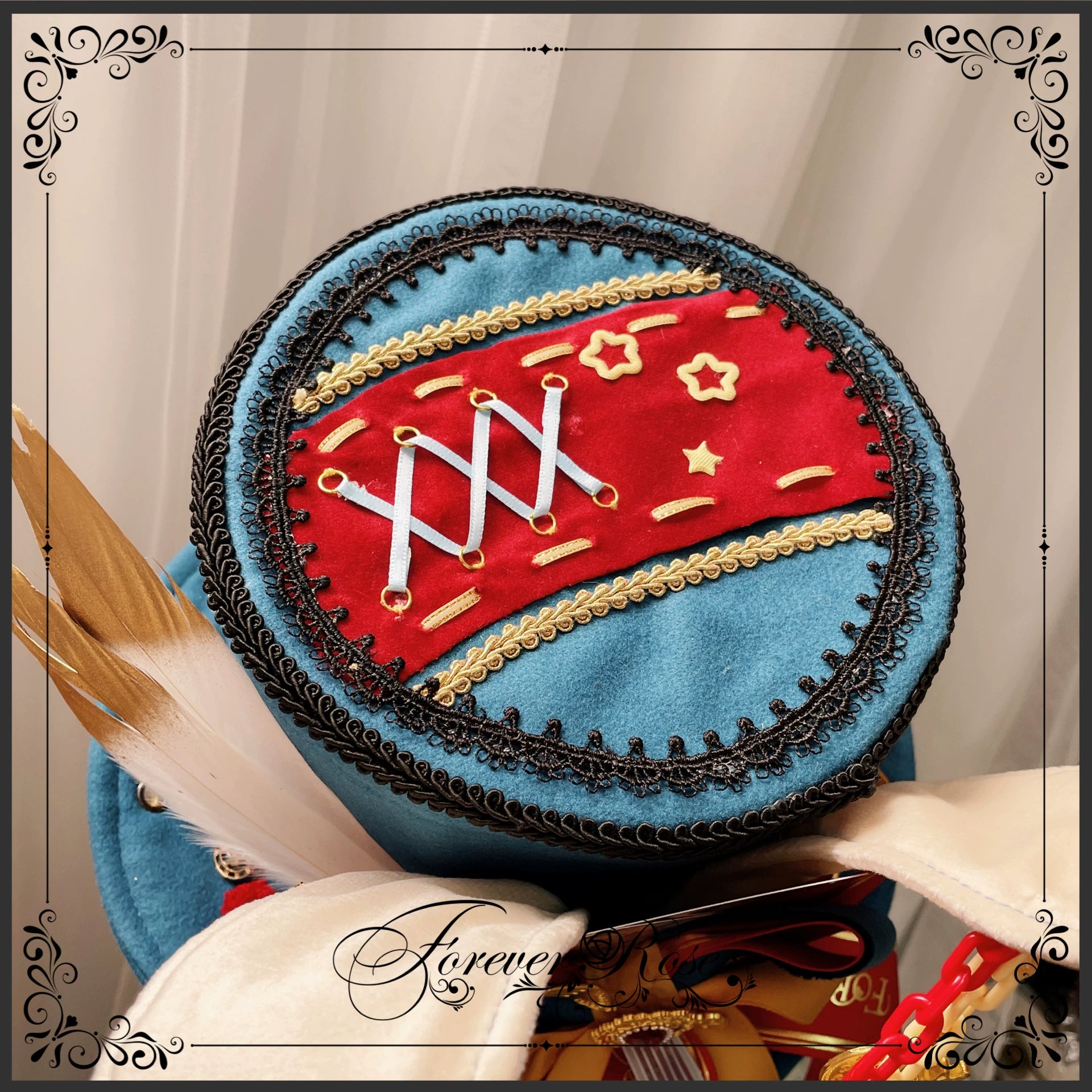 Circus-inspired Lolita Top Hat, Bunny Ear