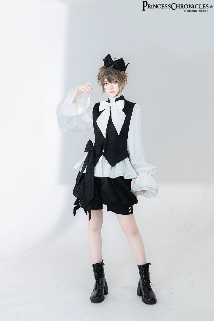 Princess Chronicles~Rabbit Hunt 2.0~Ouji Lolita Retro Cool Prince Shirt   