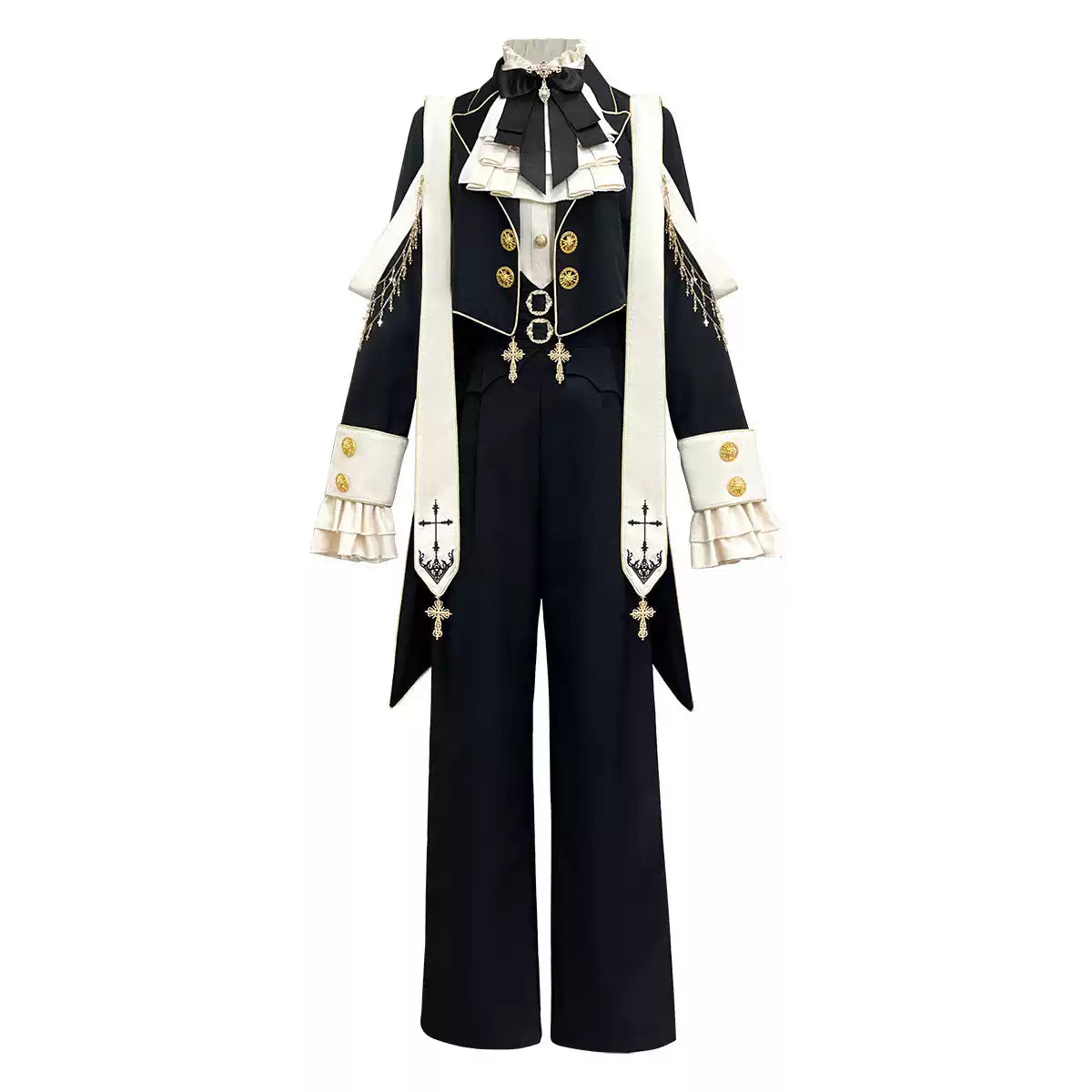 Designer's Gift - Ouji Lolita Shirt Suit Gothic Lolita Pants Set Shirt + Coat + Pants S