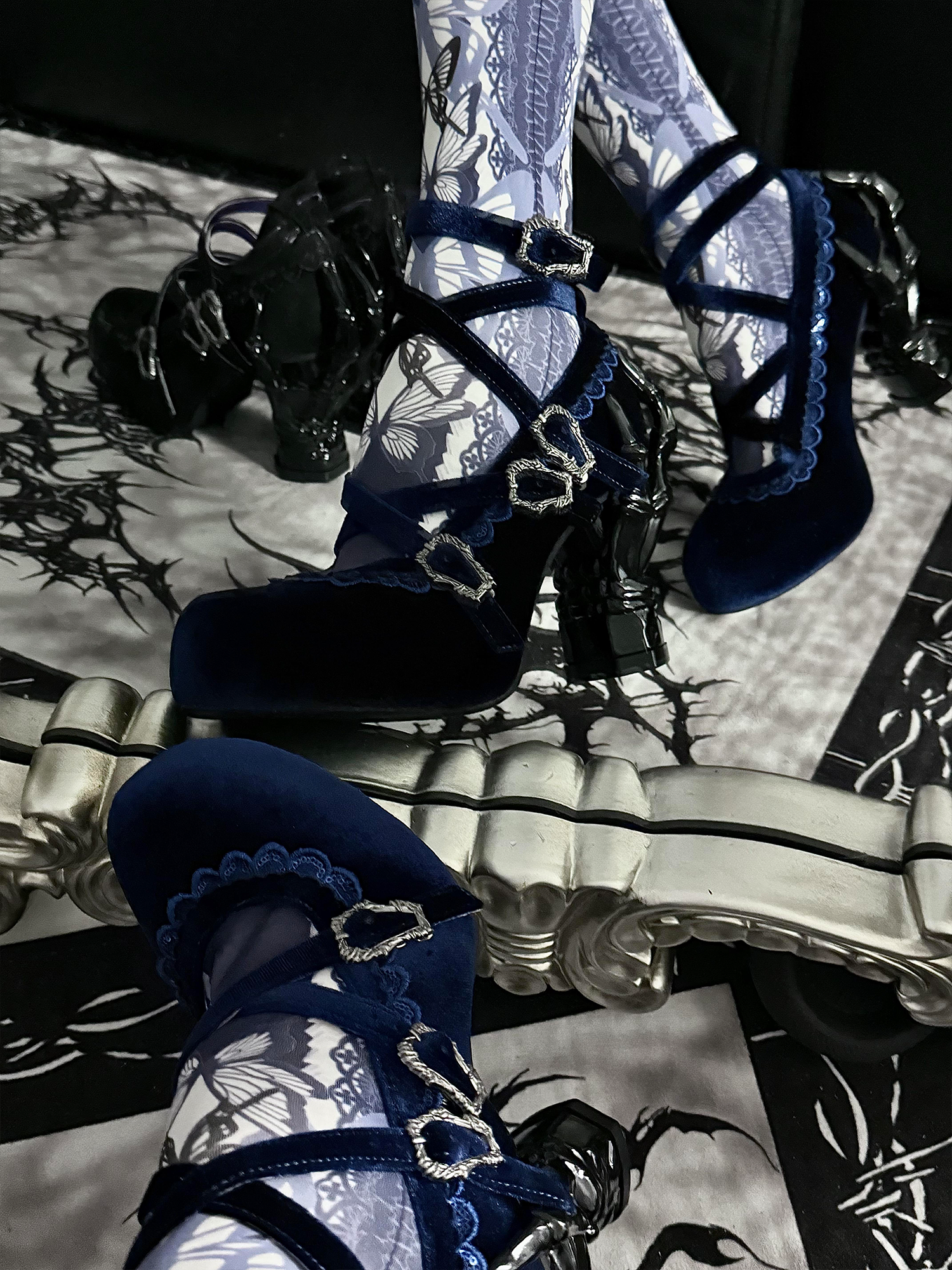 Tome of Holy Remains - Gothic Lolita Novelty Heel Shoes 45620:856293