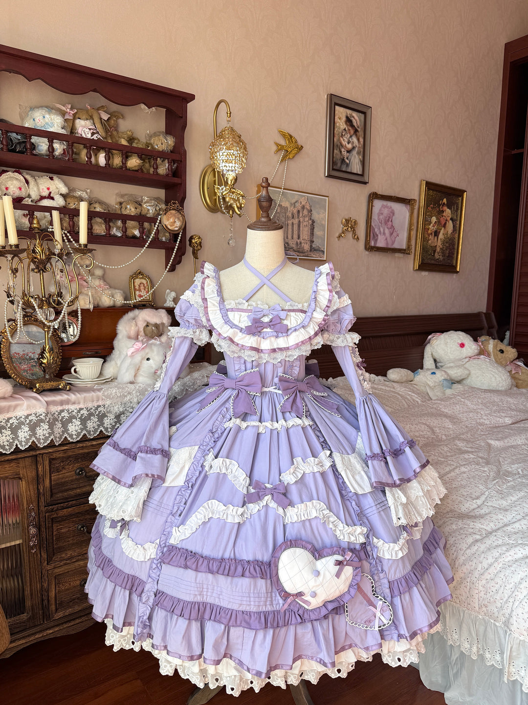 Perfect Original Design~Audelia~Plus Size Sweet Lolita OP with Halter Neckline