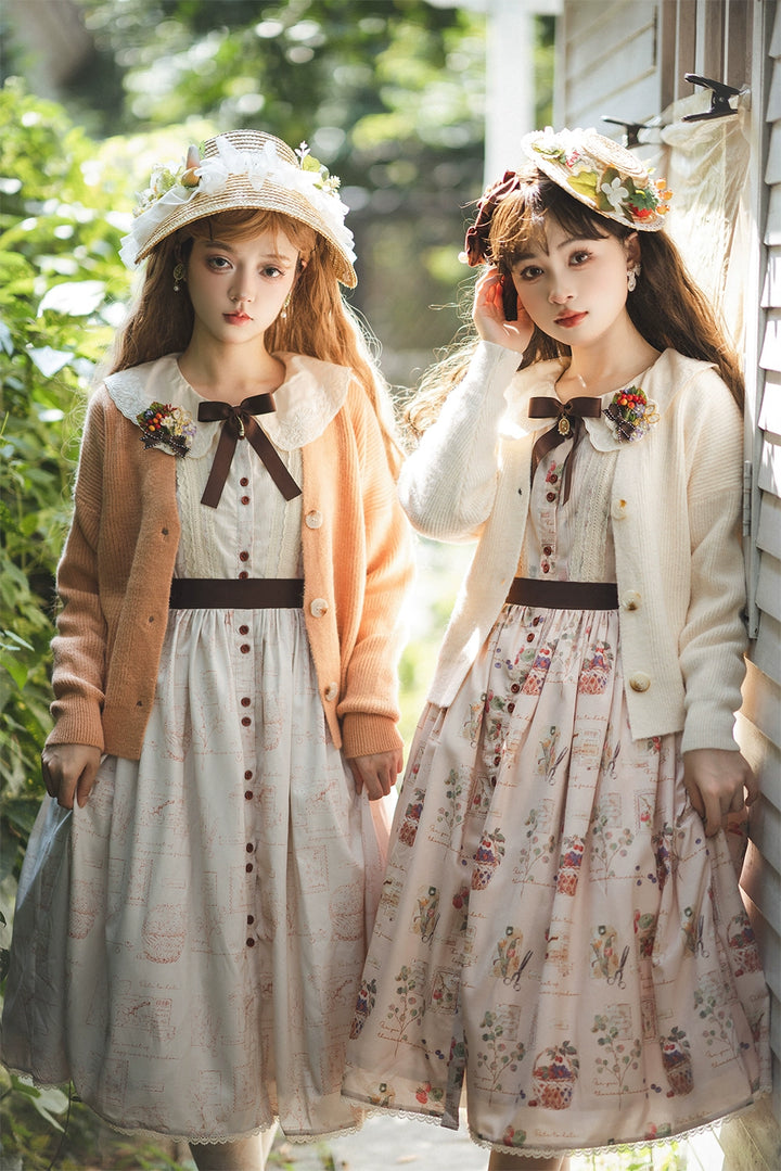 (Buyforme)Miss Point~Forest Lolita Lantern Sleeve OP Casual Dress 29482:342040