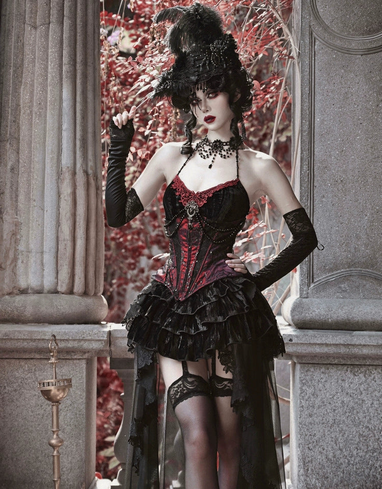 Blood Supply - Duchess - Velvet Gothic Lolita Dress, Corset & Skirt