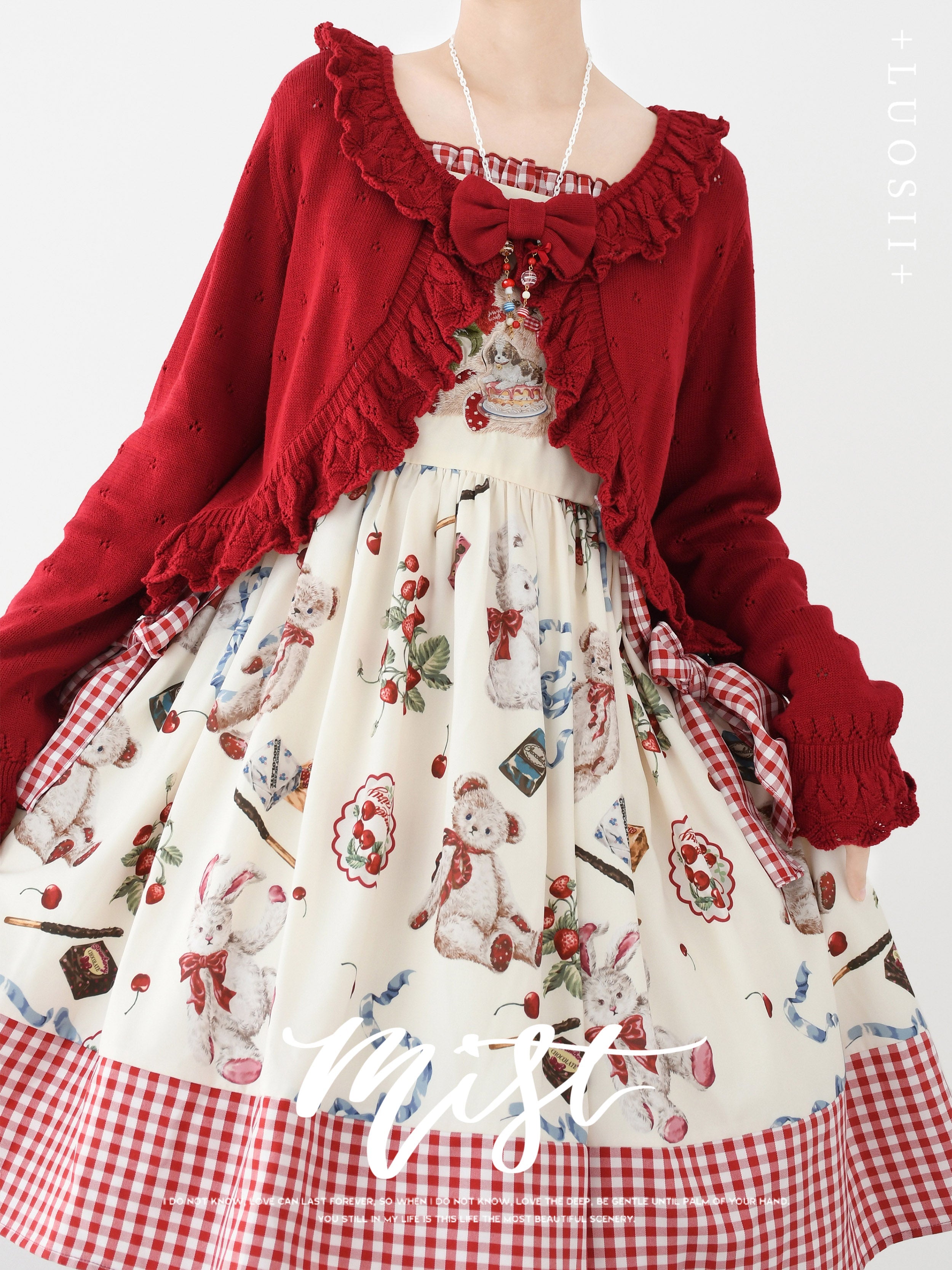 MIST - Nainai - Vintage Lolita Knitted Cardigan 44380:805972