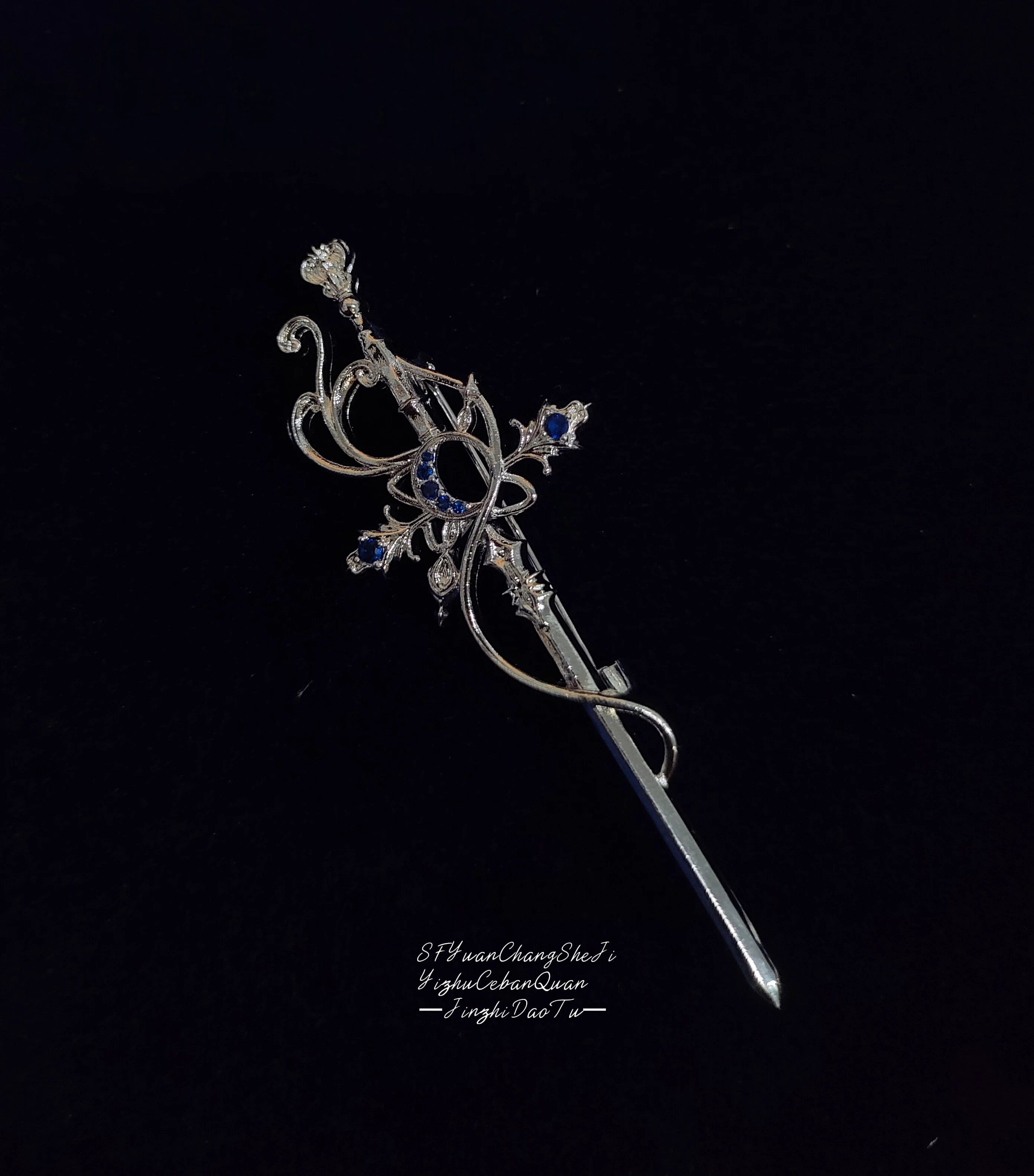 Moon Knight - Ouji Lolita Lantern Sleeve Blouse, Detachable Cuffs (2XL L M S XL) 45149:836893