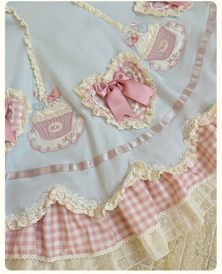 Mademoiselle Pearl~Cup Cake~Sweet Lolita OP Dress Kawaii Lolita JSK SK   