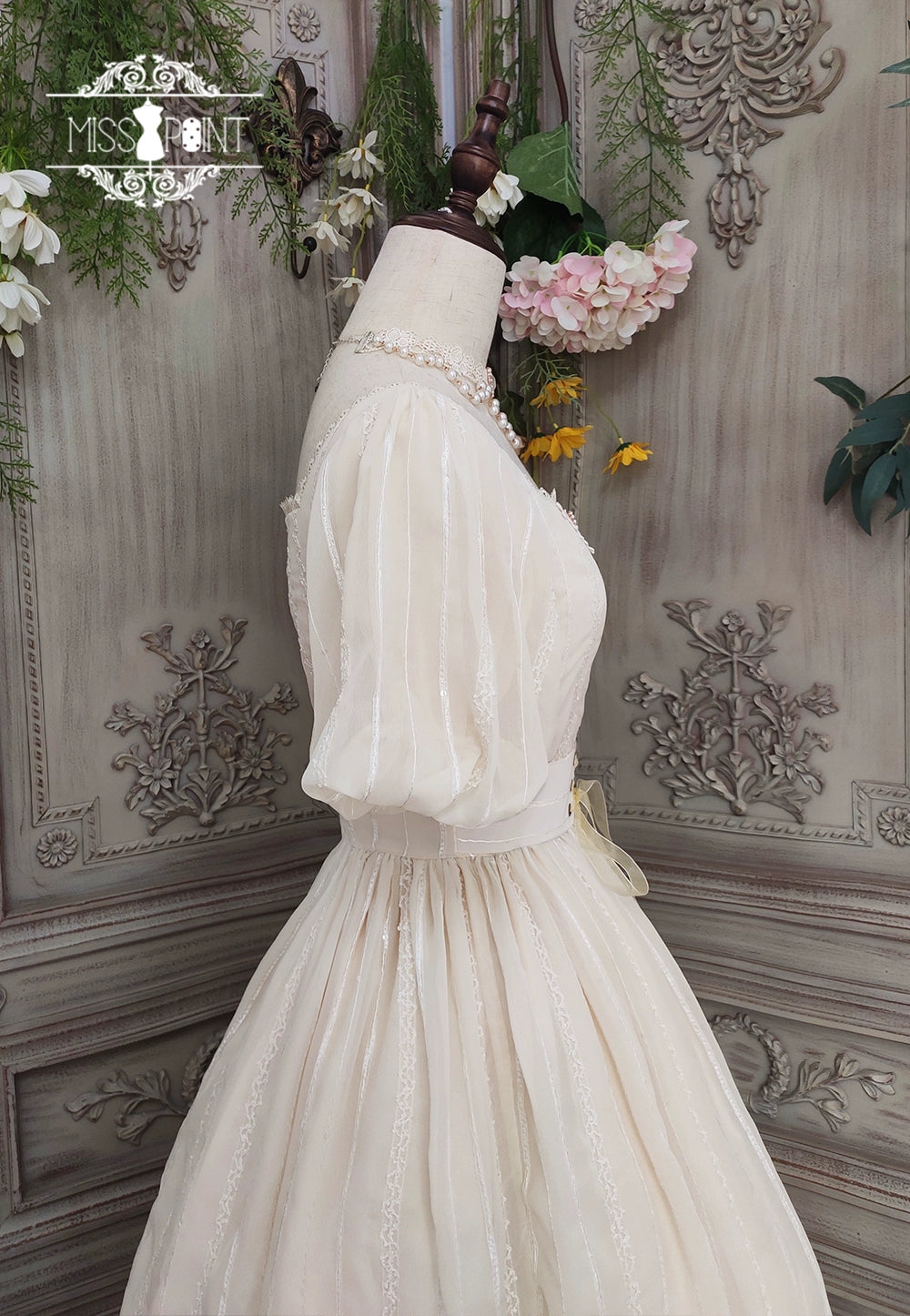 Miss Point~Tulip~Classic Lolita OP Dress Short Sleeve Dress Multicolors 19622:405328