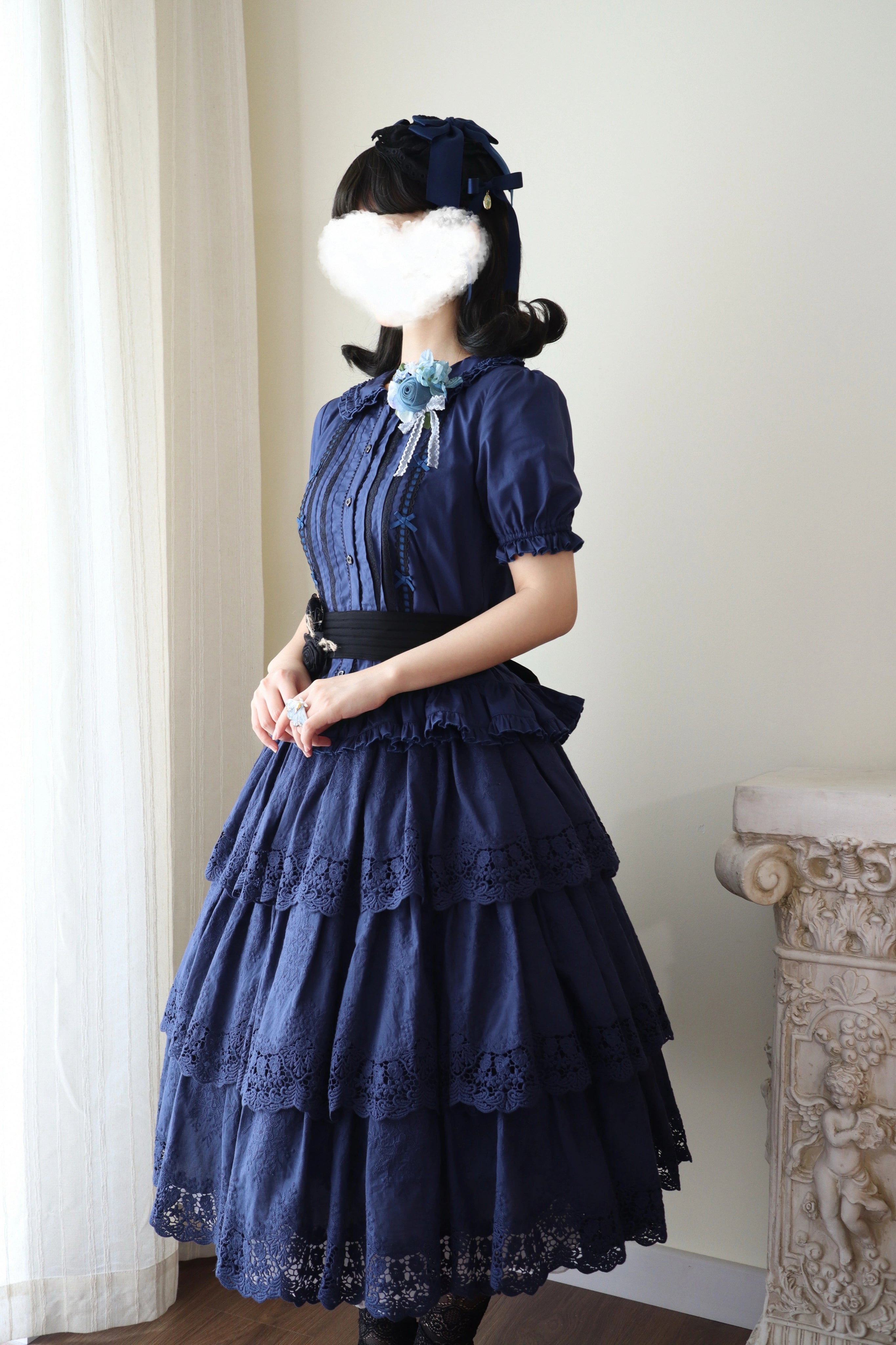Miss Point - Forest Waltz - Classic Lolita Blouse & Multi-Tiered Ruffles SK 44233:800049