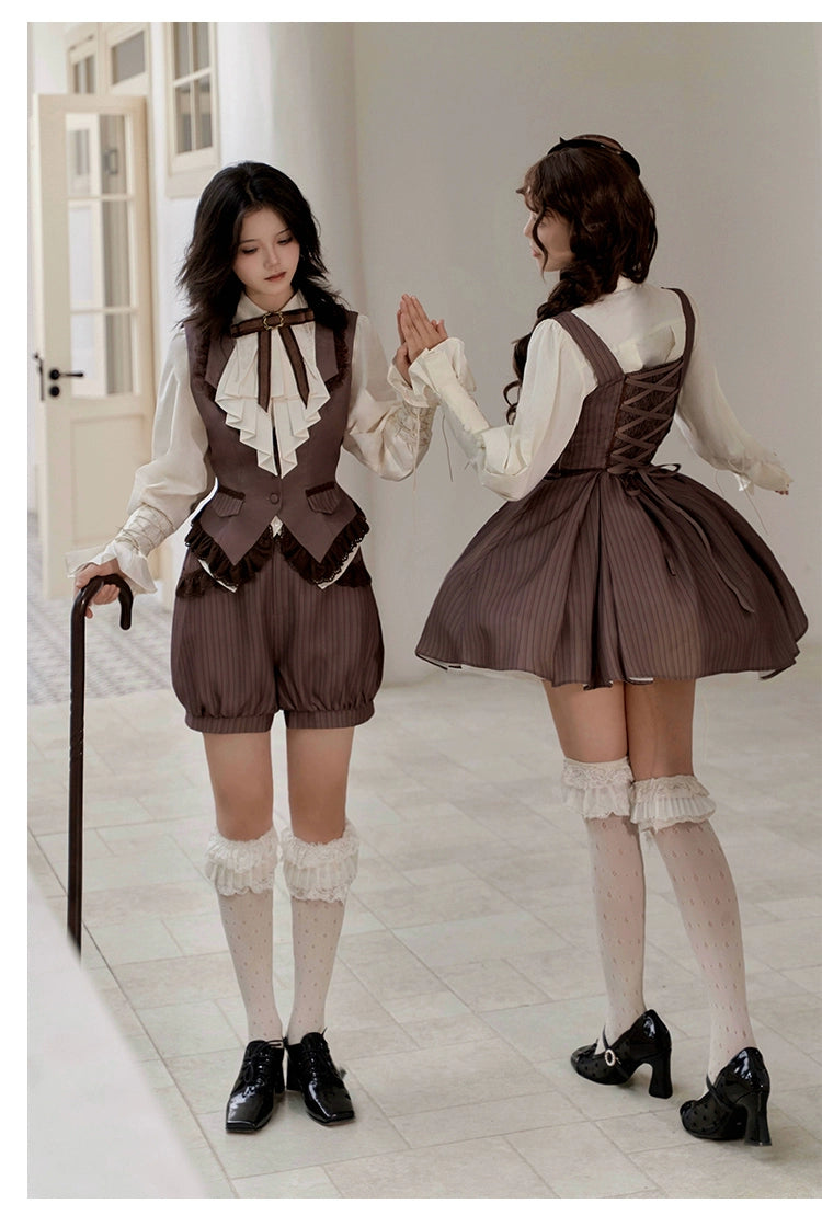 With PUJI~Ouji Lolita Shirt Bust-supporting JSK Dress 40000:647810