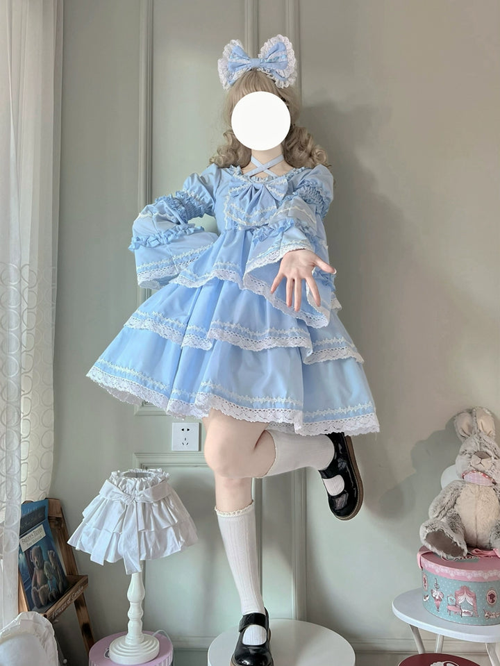 Sugar Girl~Sweet Lolita OP Dress Detachable Sleeves   