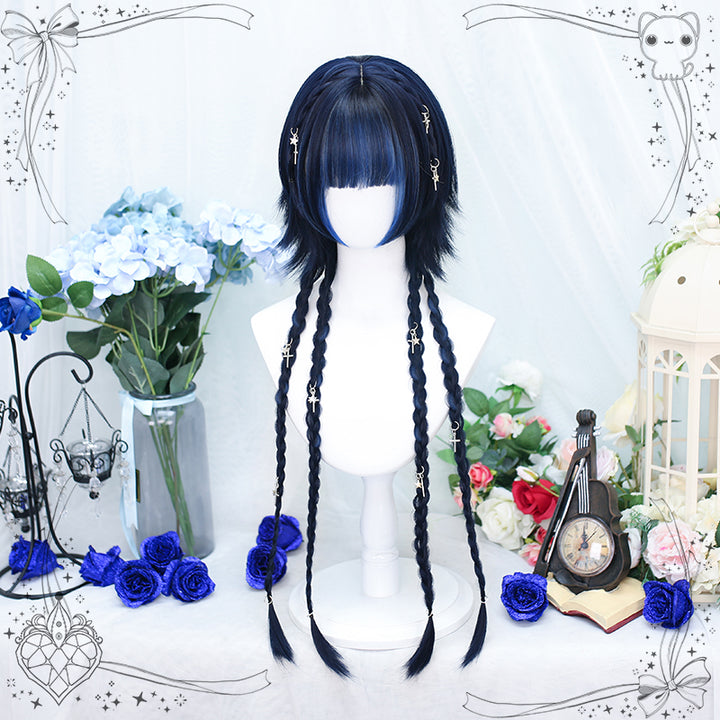 Dalao Home~Moon Night~Lolita Highlights Bang Wigs Multicolor   