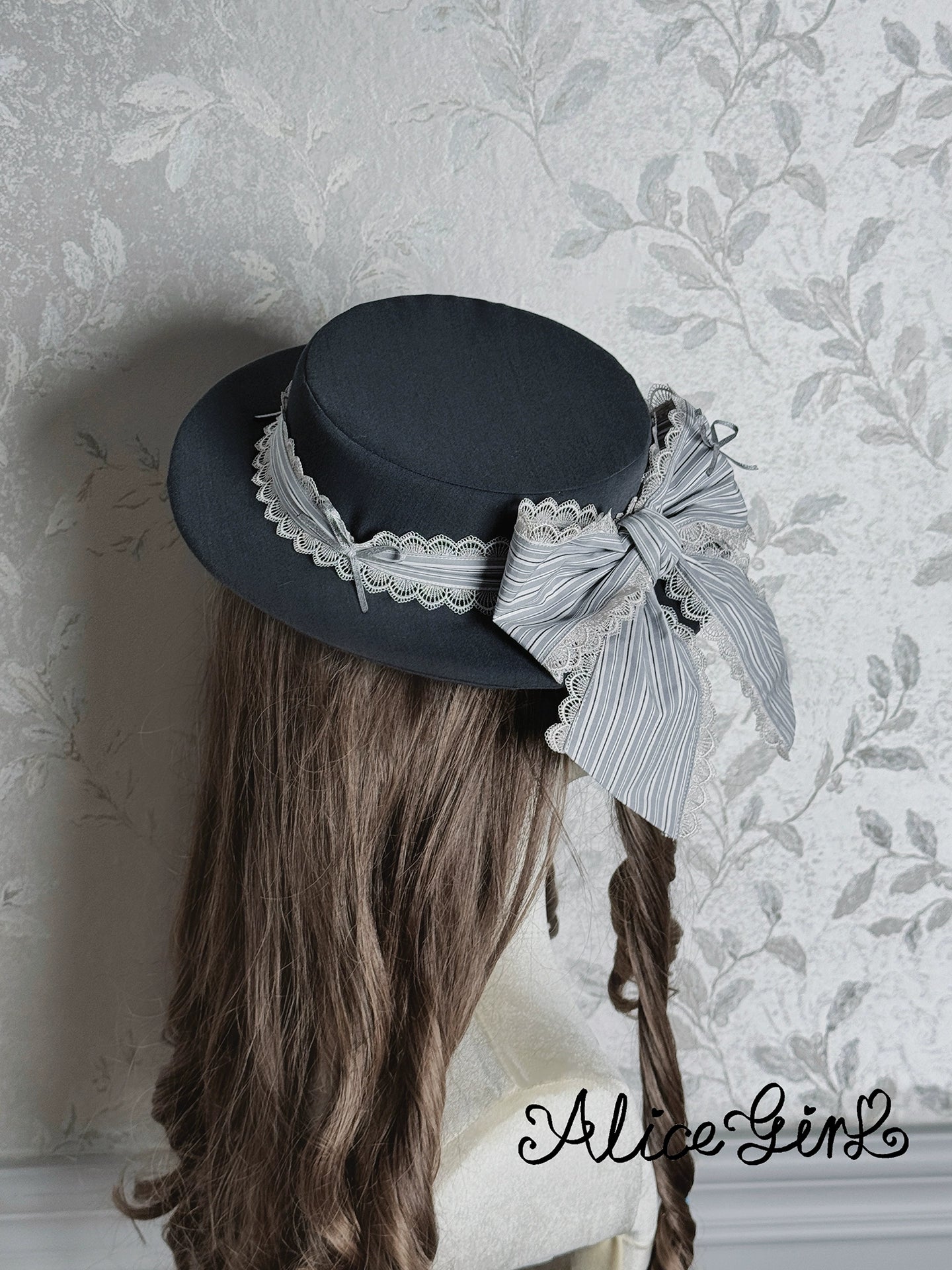 Alice Girl - Duke of Victoria - Classic Lolita Top Hat & Brooch 44095:795415