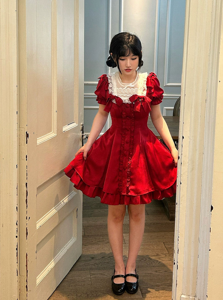 Sweet Wood~Plus Size Lolita OP Dress Summer Dress   