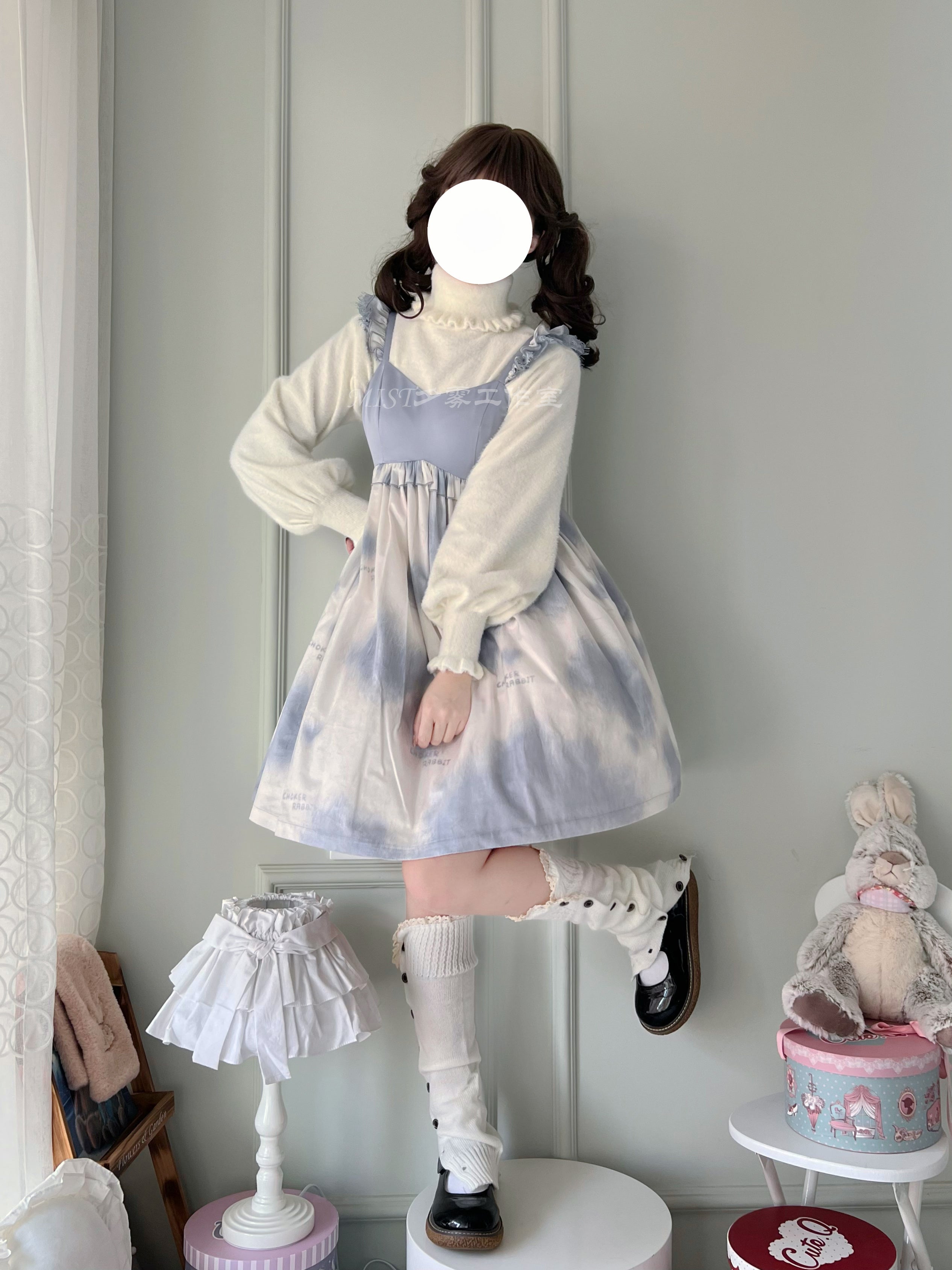 MIST~Kawai Lolita War Turtleneck Knitwear 9924:117264