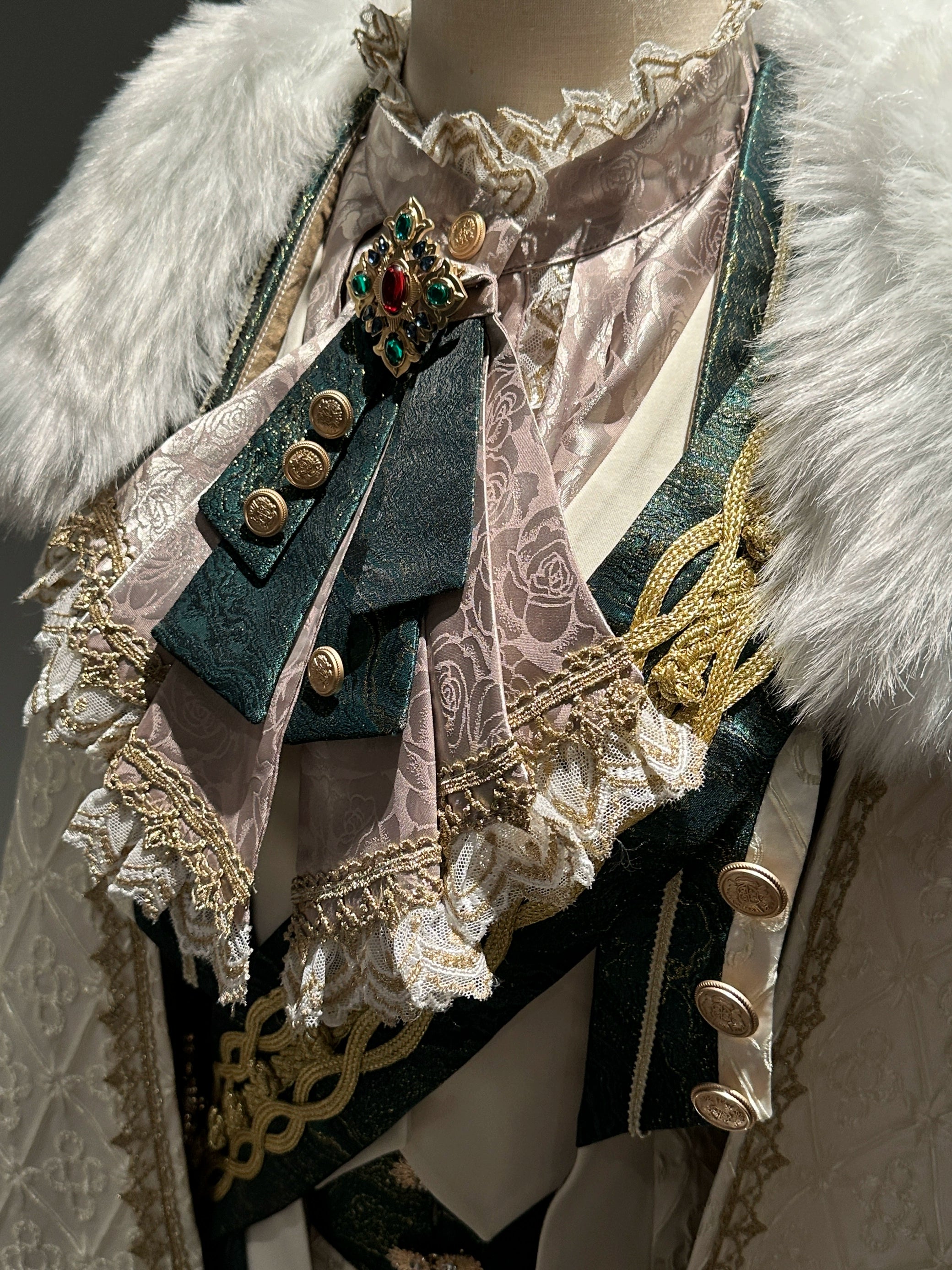 Narsesus - Ouji Lolita Pants Suit Retro European Prince Cape Shirt Vest