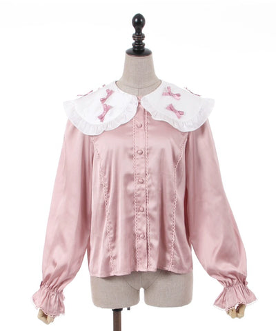 Axes Femme~Kawaii Lolita Rabbit Print Knitting Sweater M light pink shirt 