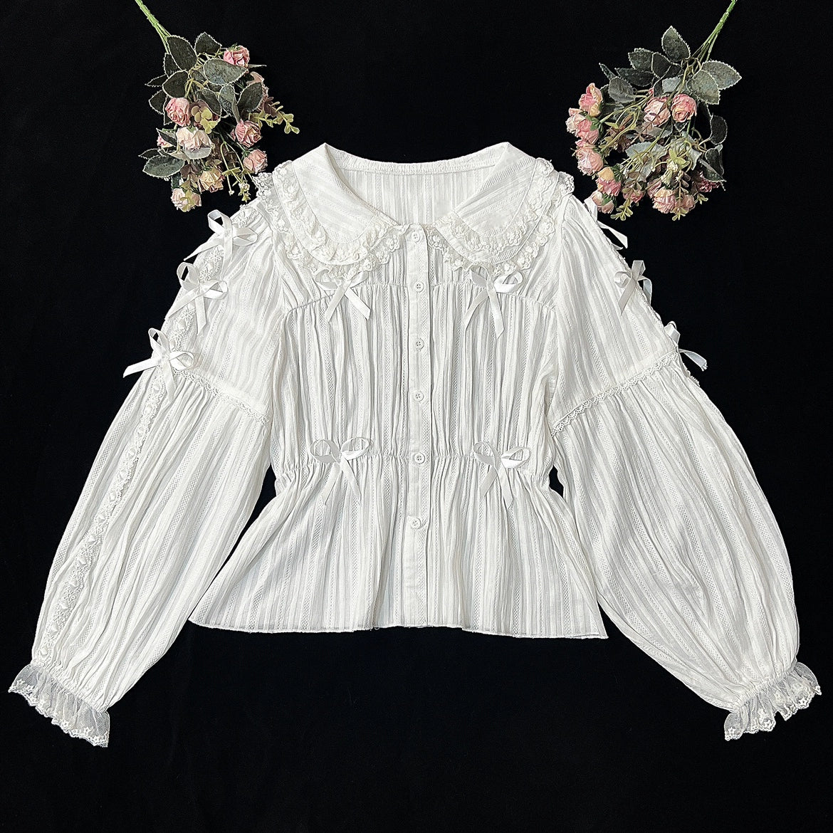 DMFS Lolita - Sweet Lolita Shirt Doll Collar Blouse High-waisted (L M S XL) 39490:620702